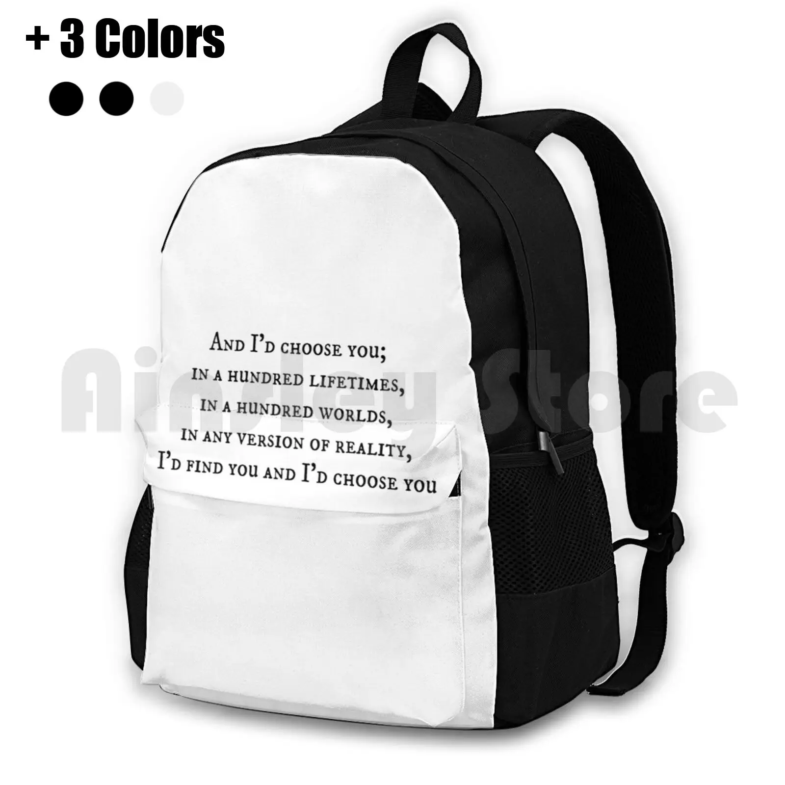 

Choice Of A Soulmate Outdoor Hiking Backpack Riding Climbing Sports Bag Soul Soulmate Choice Fantasy Young Adult Movie Book Tv