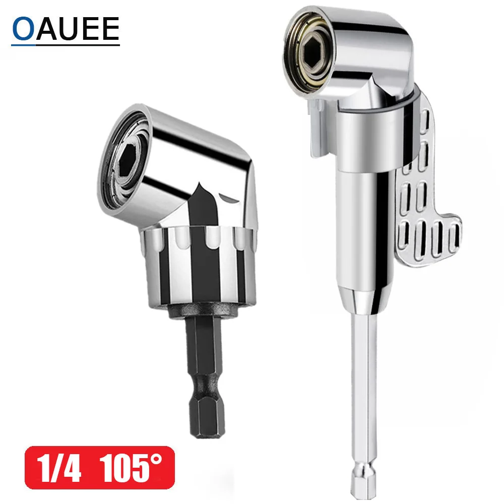 

Oauee 105 Angle Screwdriver Set Socket Holder Adapter Adjustable Bits Drill Bit Angle Screw Driver Tool 1/4'' Hex Bit Socket