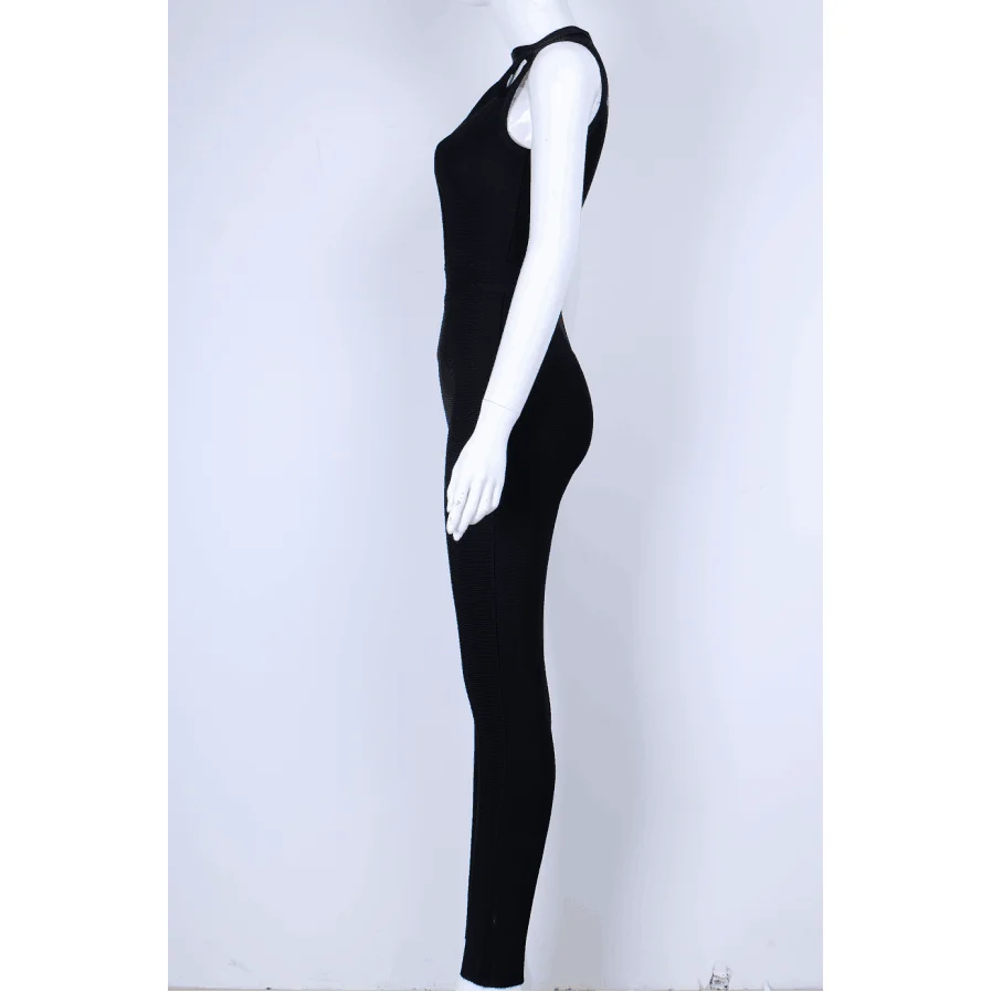 

The Hottest Sexy Women's Black Bandage Bodysuit of 2021 Jump Suit Rompers for Women Women Clothes Ropa De Mujer