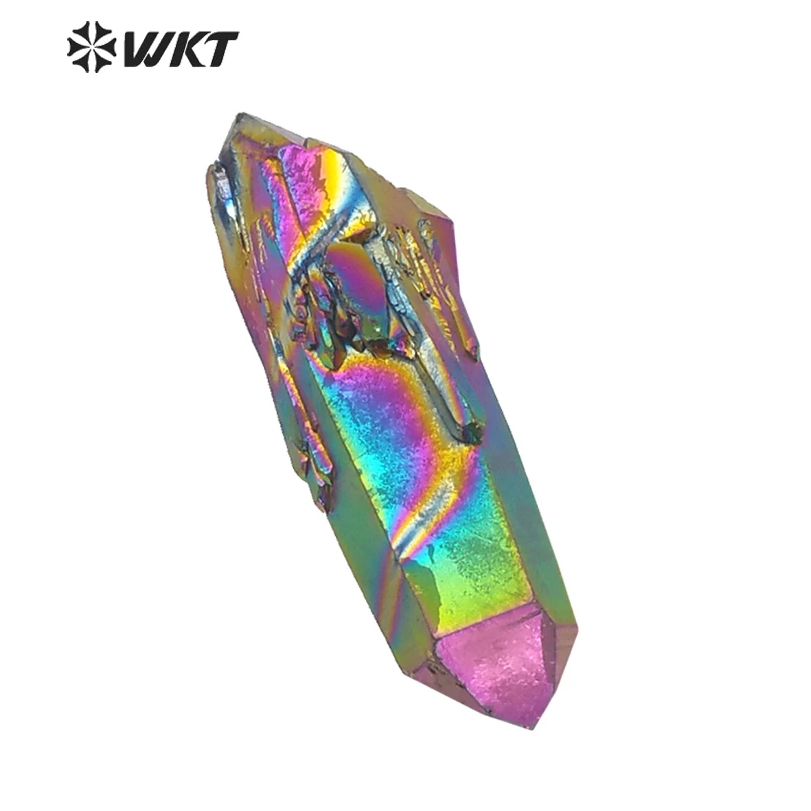 WT-G248 оптовая продажа натуральный цвет аура кристалл кварцевый столб высокое