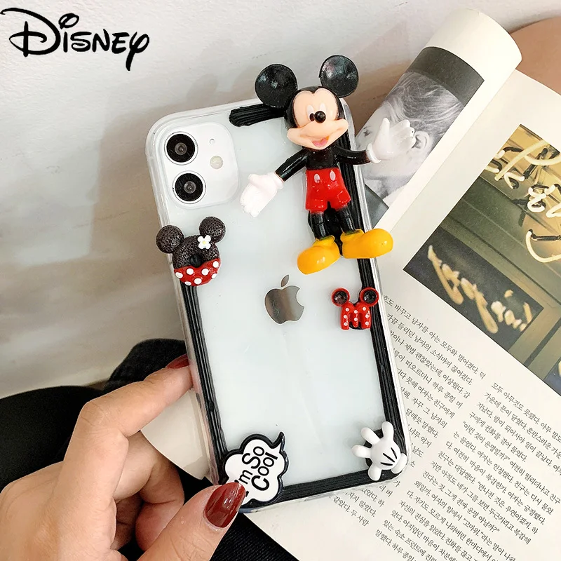 

Disney Cute Mickey original mobile phone is suitable for iPhone 7/8P/X/XR/XS/XSMAX/11/12Pro/12min mobile phone protective case