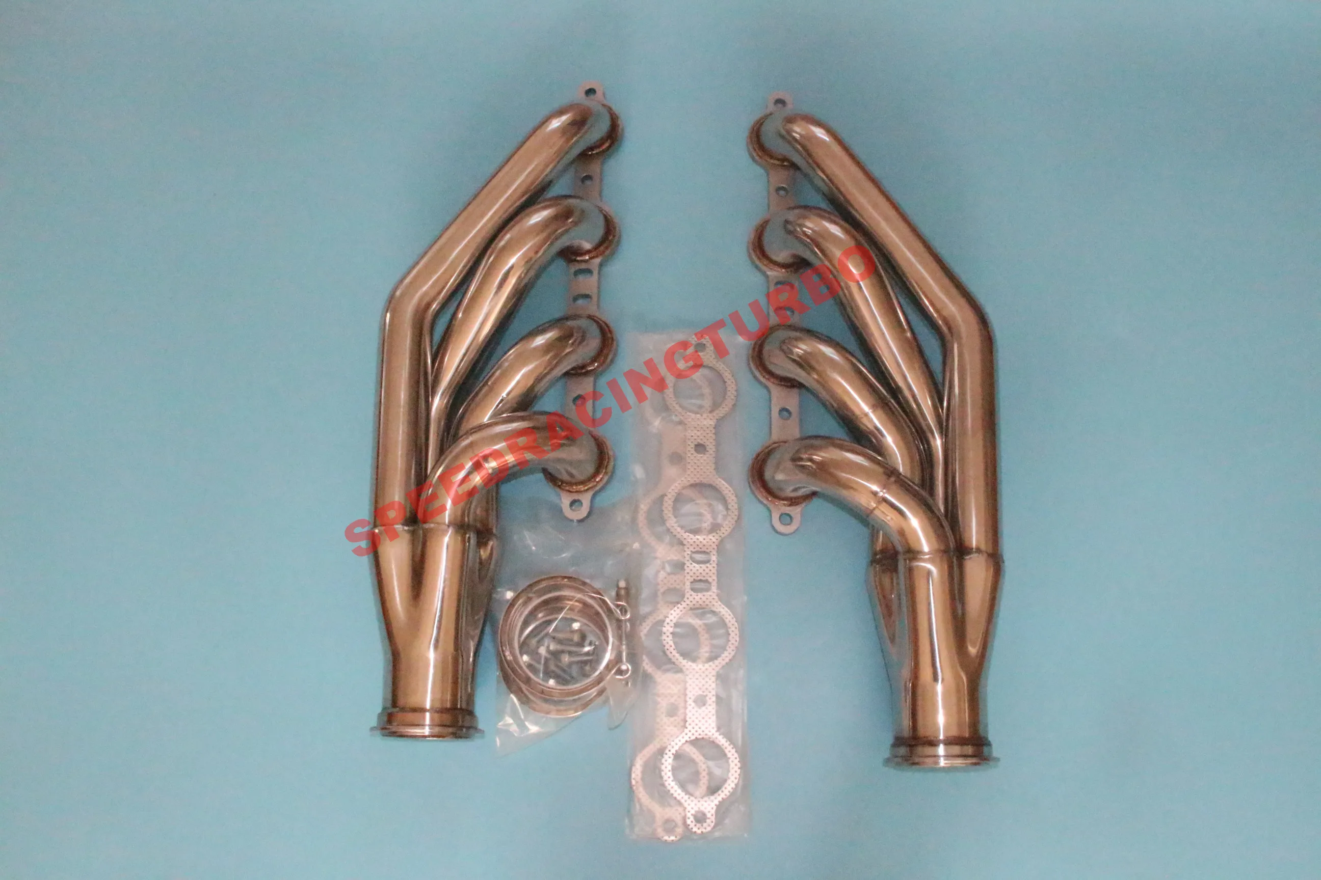 Выпускной коллектор для CHEVY BLOCK V8 LS1/LS2/LS3/LS4/LS6/LSX + 2 шт. 3 "к T3 адаптер | Автомобили и