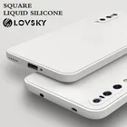 Мягкий Квадратный чехол из жидкого силикона для Xiaomi RedMi Note 9  RedMi Note 9S  RedMi Note 9 Pro  Note 8  Note 8 Pro  RedMi 10X 4G 5G