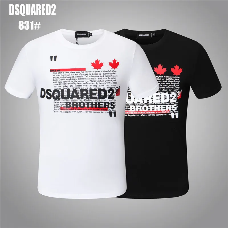 Итальянская Новинка Dsquared2 DSQ итальянская мужская женская футболка уличная одежда