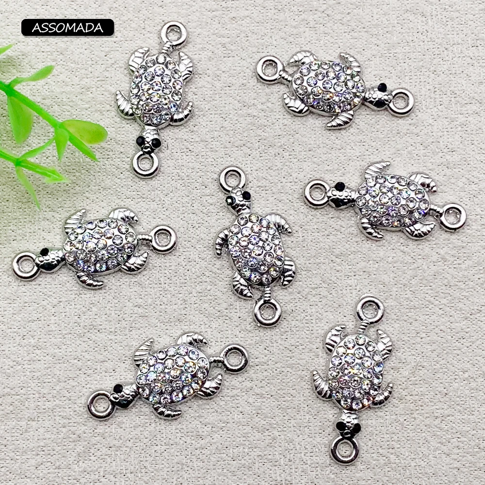 

ASSOMADA Turtle Pendant Beads For Jewelry Making Accessories Jewelry For Women Handmade Bracelet Necklace Tortoise DIY Materials