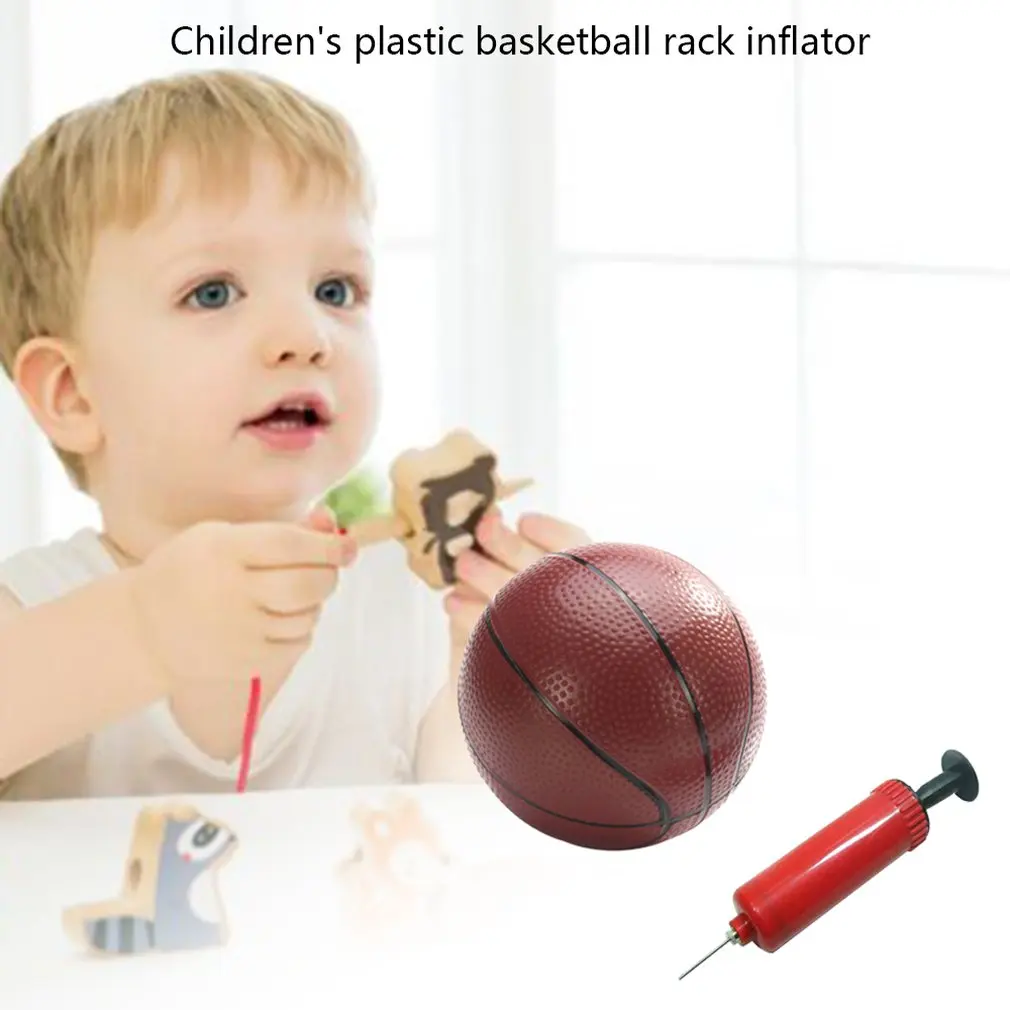 Детский Пластиковый материал баскетбольный насос стенд аксессуары легкий шар