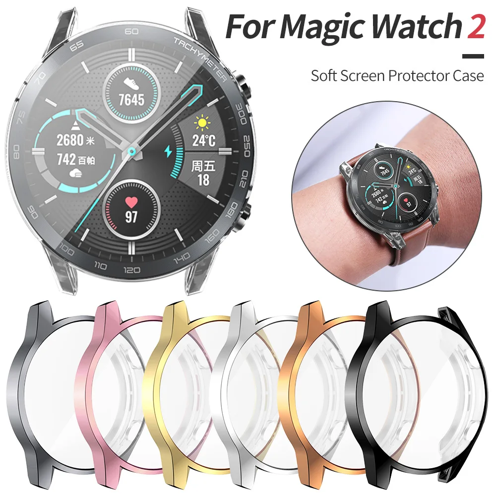 Легкий Чехол из ТПУ для Huawei Honor Magic Watch 2 чехол 46 мм защитная пленка мягкий MagicWatch