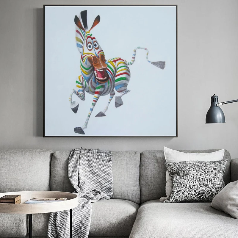 Абстрактная Современная животная художественная живопись на холсте плакат и