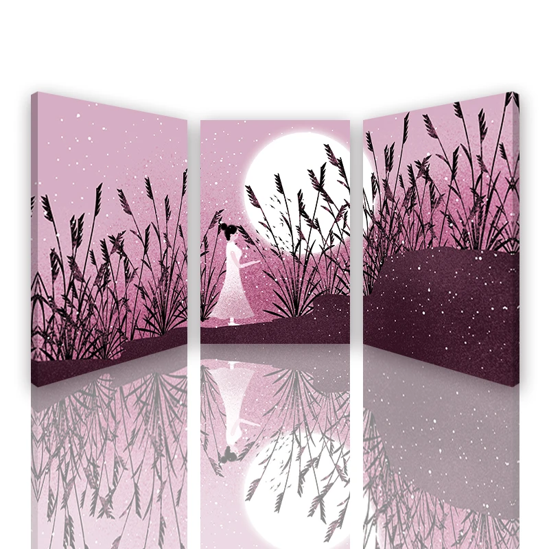 

Canvas painting Wall art night Starry Sky scenery Girls and Children Room Bedroom Decorative painted