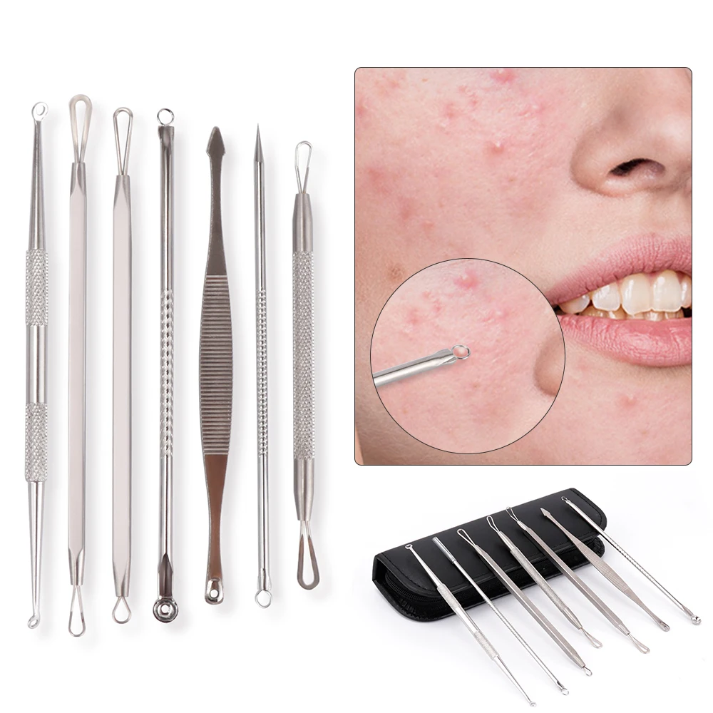 7 шт. пинцет из нержавеющей стали для ухода за кожей лица| |