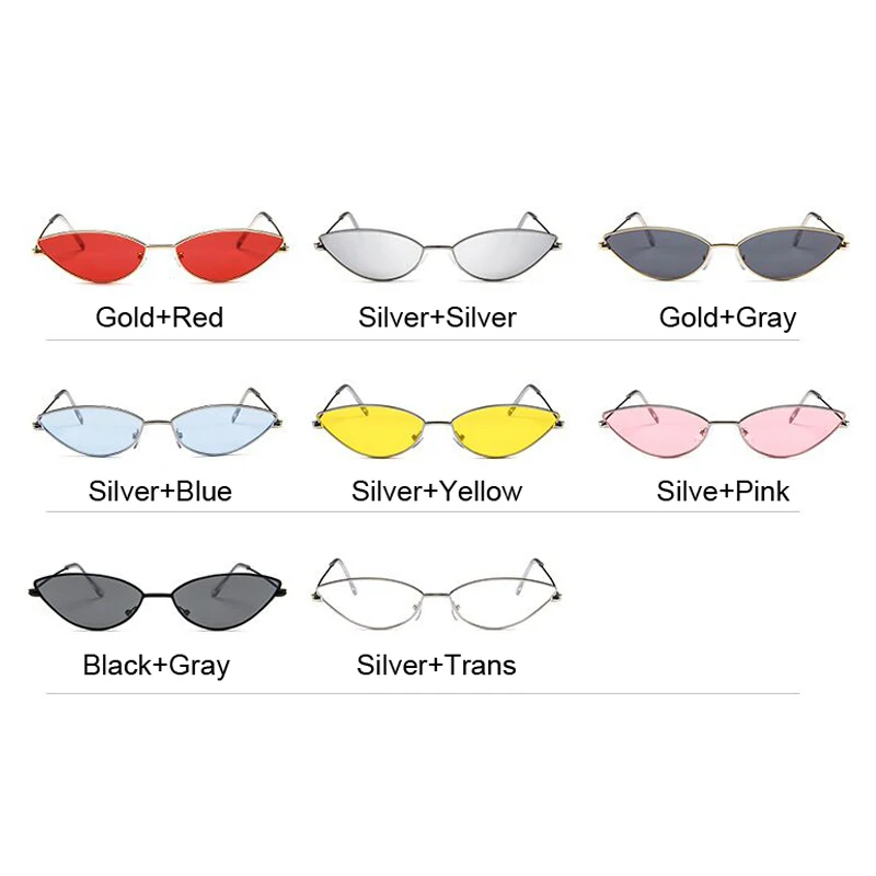 

Cute Sexy Cat Eye Sunglasses Women Retro Small Black Red Pink Cateye Sun Glasses Female Vintage Shades For Women