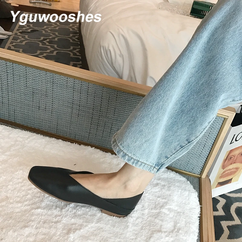 Zapatos de mujer; женская обувь без застежки на плоской подошве; лоферы; женская обувь с круглым носком для студентов и девушек; Корейская обувь; два способа ношения