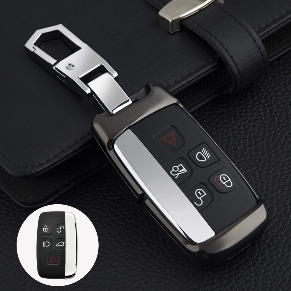 Чехол для ключа из цинкового сплава Land Rover Range Sport Evoque Freelander2 Jaguar XF XJ XJL XE чехол