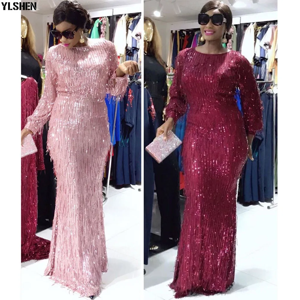 Новое Африканское платье платья в африканском стиле для женщин Дашики с бахромой