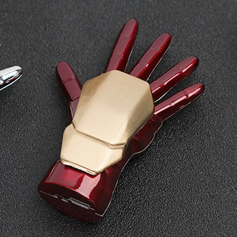 

Mini Iron Lighter Hand USB Electronic Lighter with Luminous Led Light Key Chain Flameless Plasma Arc Cigarette Lighter Gift