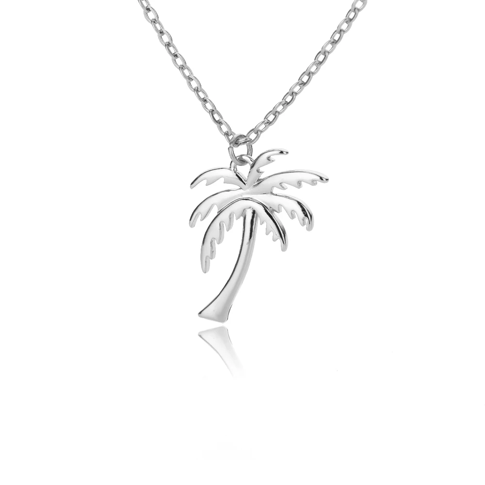 Ожерелье из кокосовой пальмы для женщин изящное ожерелье нержавеющей стали