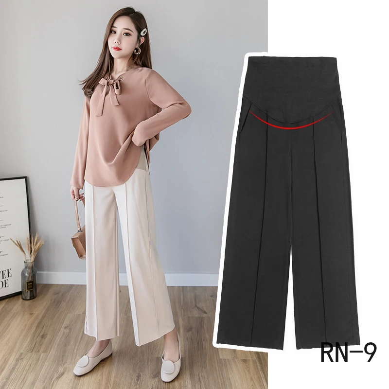 Брюки для беременных женщин весна 2020 новые тонкие свободные широкие брюки