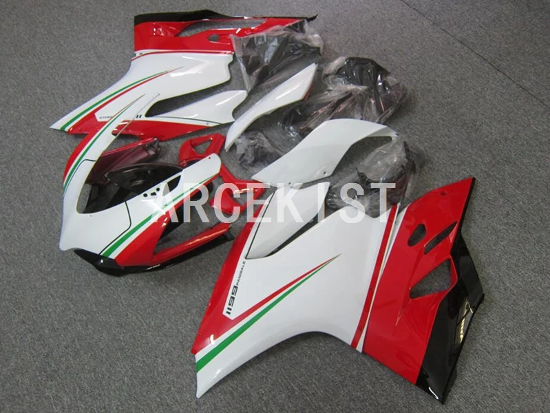 

Комплект обтекателей для нового мотоцикла ABS, подходит для Ducati 899 1199 panigale 1199S 2012 2013 2014 12 13 14 15, кузов красного и зеленого цвета