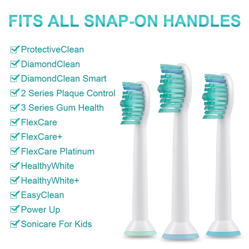 4 шт. сменные насадки для зубных щеток HX6014 Philips Sonicare пероральной щетки с крышкой
