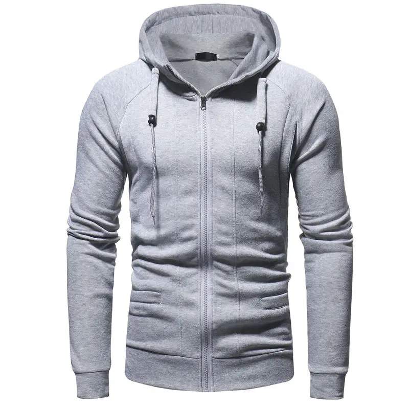 

Fashion men hoodie sweatshirt Fall/Winter New men's casual slim-fit zipper hooded joggers tracksuit