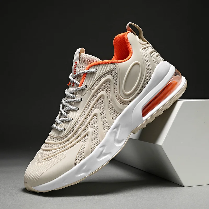 

Кроссовки мужские сетчатые для спорта, дышащие сникерсы, прогулочная обувь, повседневные, с воздушной подушкой, 2021