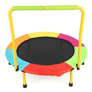 36 дюймов круглый квадратный детский мини батут фитнес Складная площадка для занятий спортом на открытом воздухе домашние детские игрушки прыгающая кровать с ручкой Новинка