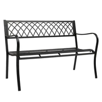 47 patio park garden bench porch path chair outdoor deck iron frame black park chair for indoor outdoor patio garden