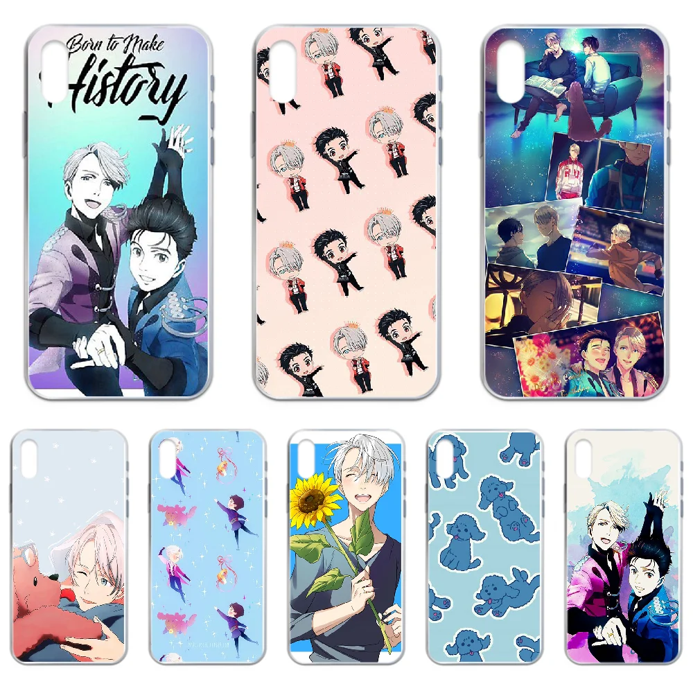 Японский мультфильм YURI! Чехол для iphone 4 4S 5 5C 5S 6 6S PLUS 7 8 X XR XS 11 PRO SE 2020 MAX прозрачный Etui
