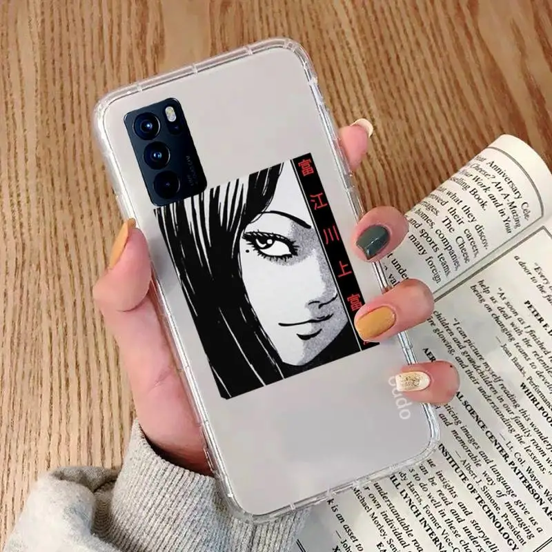 

Junji Ito Japanese Manga Horror Phone Case Transparent For OPPO RENO 2 5 Z PRO GTneo REALME Q2 GT 11 FINDX 2 PRO RealmeV 3 5 K7X