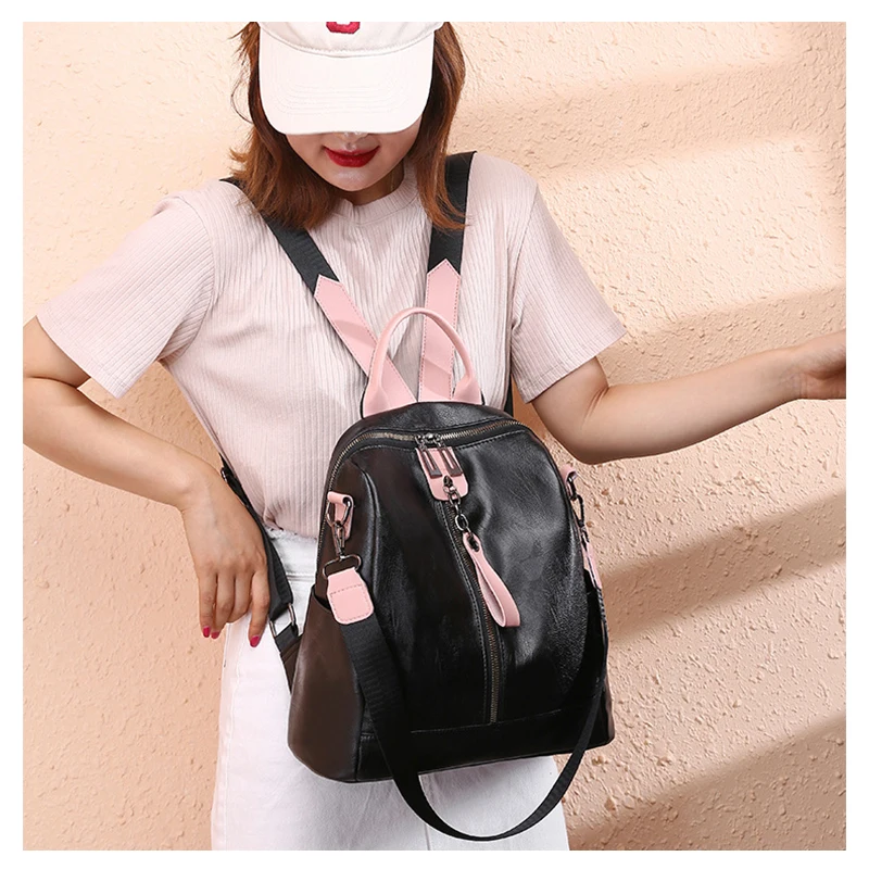 Anslot качественный Оксфордский рюкзак для женщин, одноцветная сумка для девушек, Большой Вместительный рюкзак для девочек-подростков, модная дорожная сумка HPS688