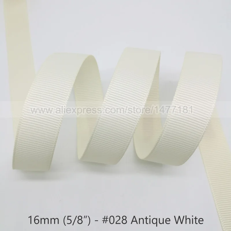 028 Antique White 20 ярдов) 16 мм корсажная лента высокого качества 5/" 1,6 см белая черная розовая красная синяя Фиолетовая лента корсажная лента для рукоделия - Цвет: 028 Antique White