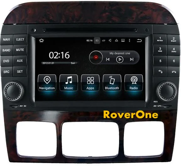 Автомобильный мультимедийный плеер RoverOne на Android 7 1 для Mercedes W220 S280 S320 S430 S500 S55 радио