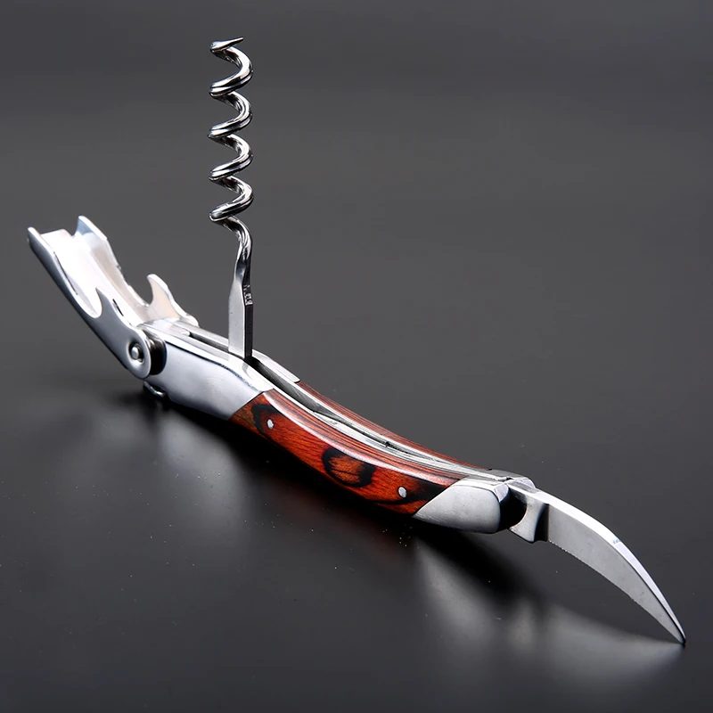 Штопор из нержавеющей стали стиль Laguiole открывалка для вина официанты открывалки