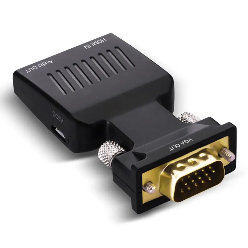 1080P HDMI Женский к VGA Мужской видео конвертер с аудио адаптер сигнала передачи для