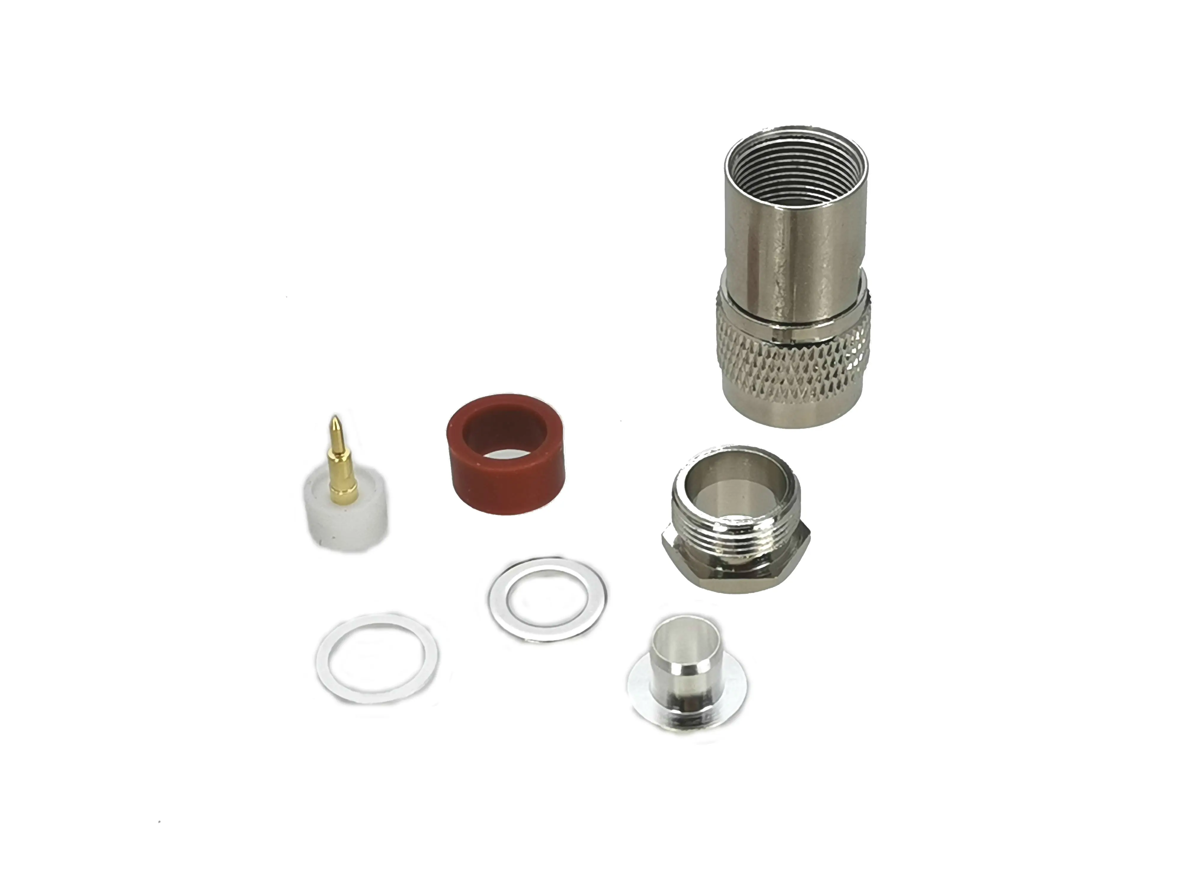 10pcs N Male Plug Connector Clamp RG8 LMR400 7D-FB RG213 Cable RF Coaxial Brass Straight New | Обустройство дома