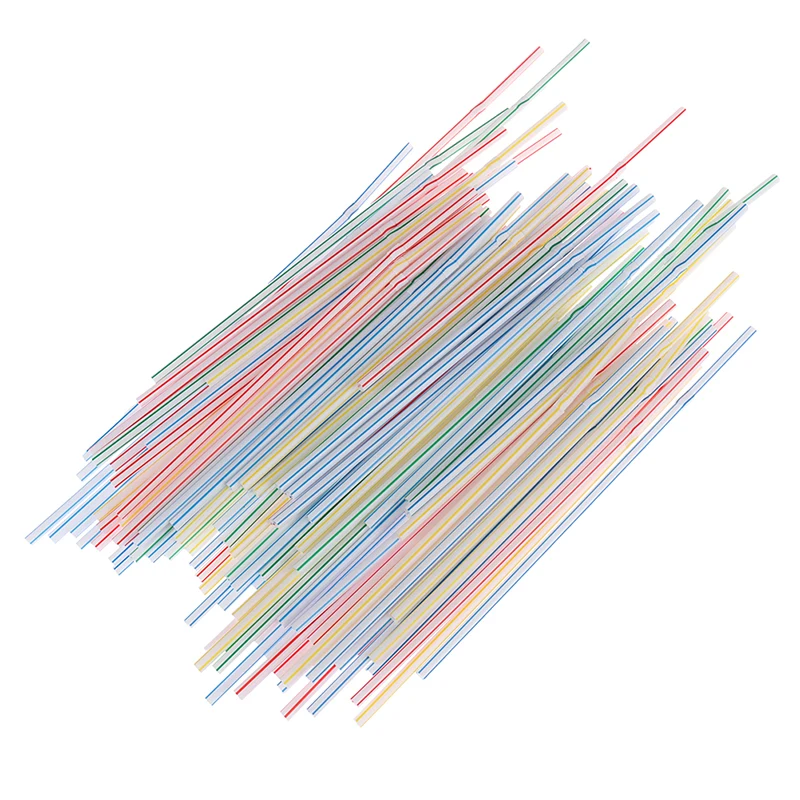 Изогнутые пластиковые питьевые напитки 100 шт./компл. 21 см соломинка для коктейля