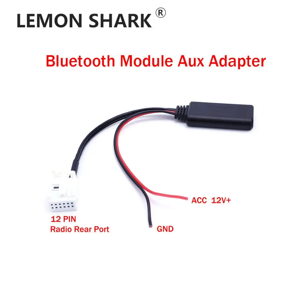 Автомобильный Bluetooth модуль адаптер с разъемом Aux 12 Pin для RCD210 RCD300 RCD310 RNS300 RNS310