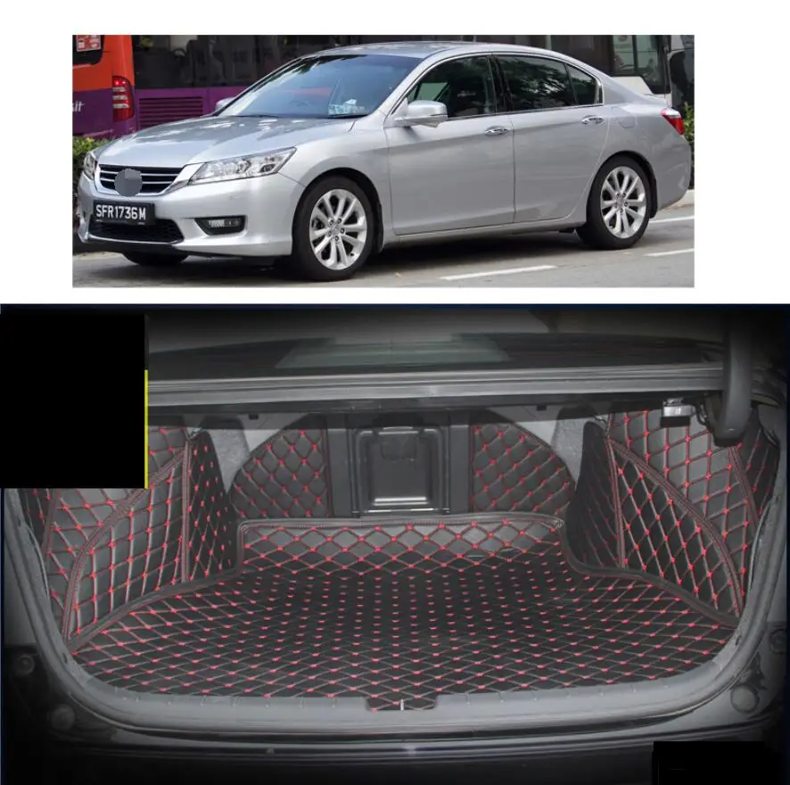 

for fiber leather car trunk mat for honda accord 2013 2014 2015 2016 2017 9th generation