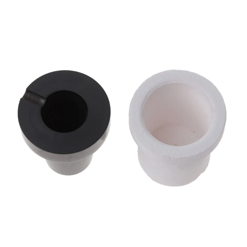 

2Pcs 300g Graphite Crucible Quartz Melting Crucible Cup Kit Gold Silver Furnace Melting Casting Refining Mould Cups Kit