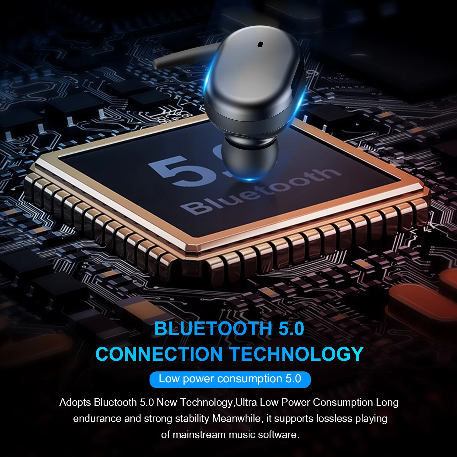 

TWS Wireless headphones 5.0 Earphone Noise Cancelling Headset Stereo Sound Music In-ear Earbuds For Android IOS smart phone