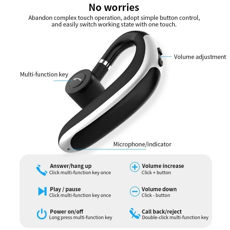 TWS Bluetooth 5 0 наушники Беспроводные спортивные мини с микрофоном деловые