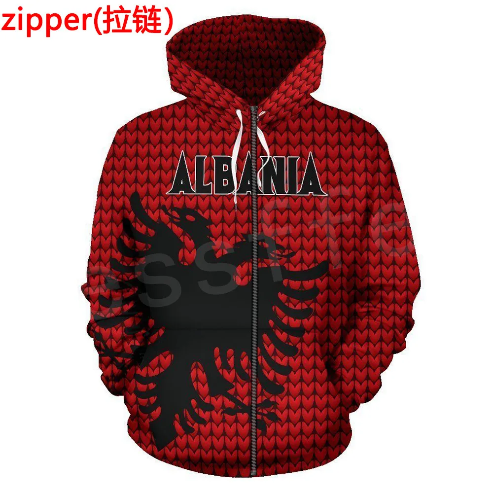 

Tessffel Newest Country Flag Albania Symbol Funny NewFashion Men/Women Sweatshirt/Hoodies/zip/Jacket 3Dprint Tracksuit Casual 15