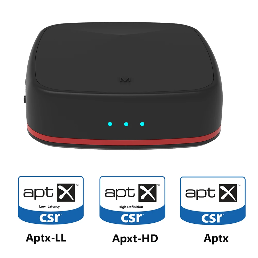 Wireless Audio Receiver Transmitter Bluetooth 5.0 Optical Adapter AptX Low Latency CSR8675 w/ Digital Toslink/SPDIF/AUX | Электроника