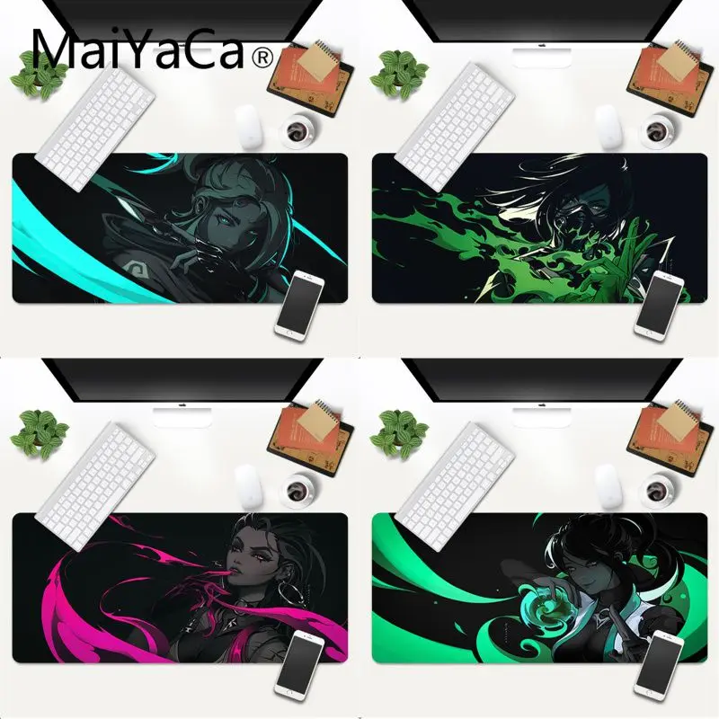 

MaiYaCa fantasy girl Valorant Rubber Pad to Mouse Game Gaming Mouse Pad gamer Large Deak Mat 800x300mm for overwatch/cs go