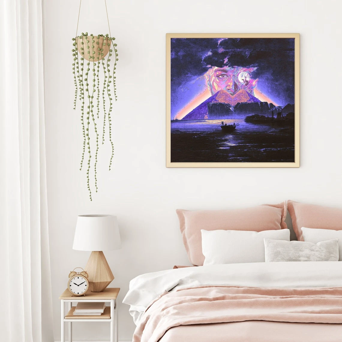 Kid Cudi - Man On the Moon III The Chosen Music Album Poster Star Singer Canvas Print Art Настенная живопись Украшение