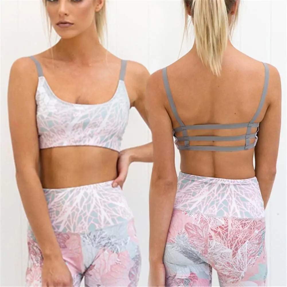 Спортивные Для Женщин Йога Фитнес спортивный комплект для тренажерного зала