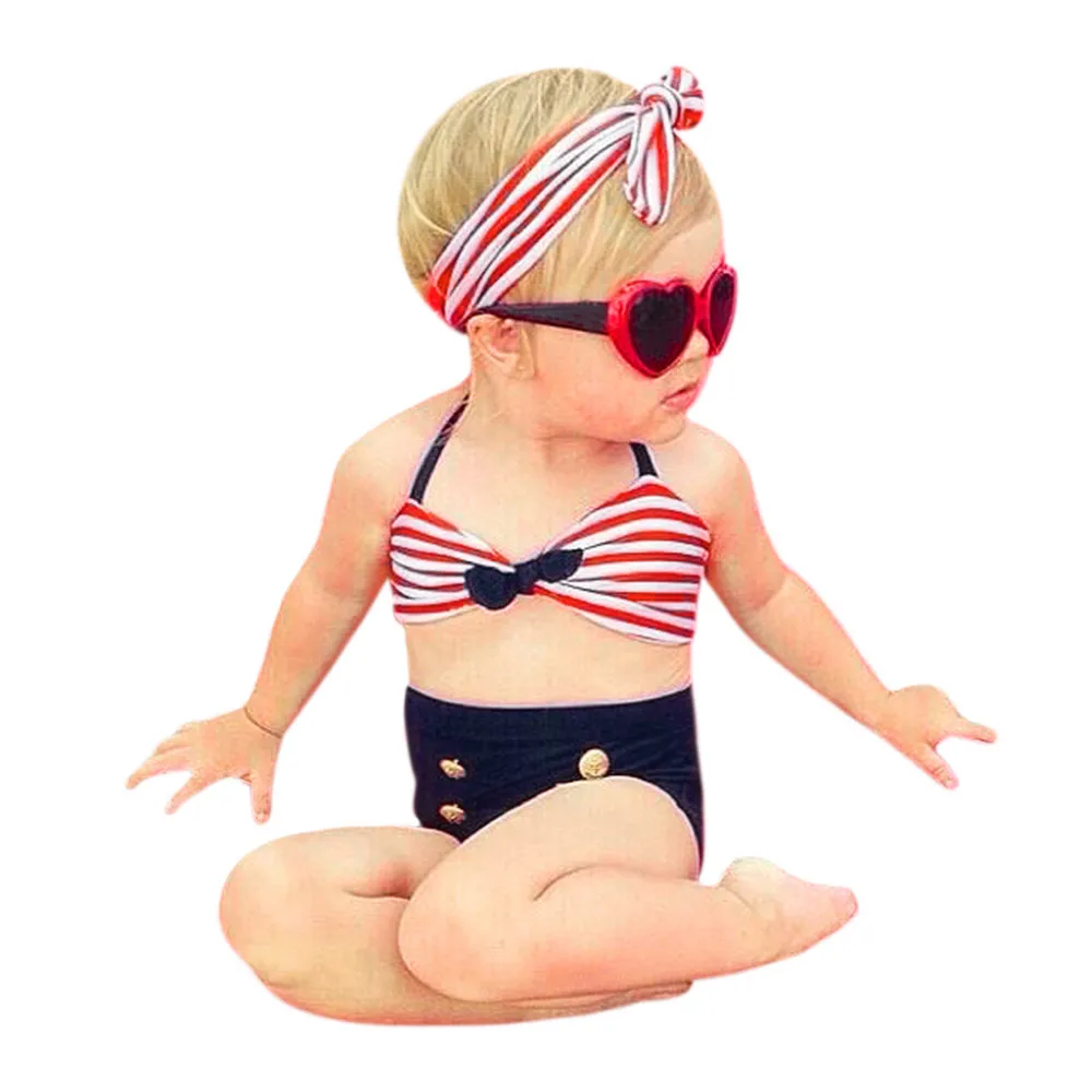 Летний детский купальник для девочек 3 предмета Детские лямки купальников