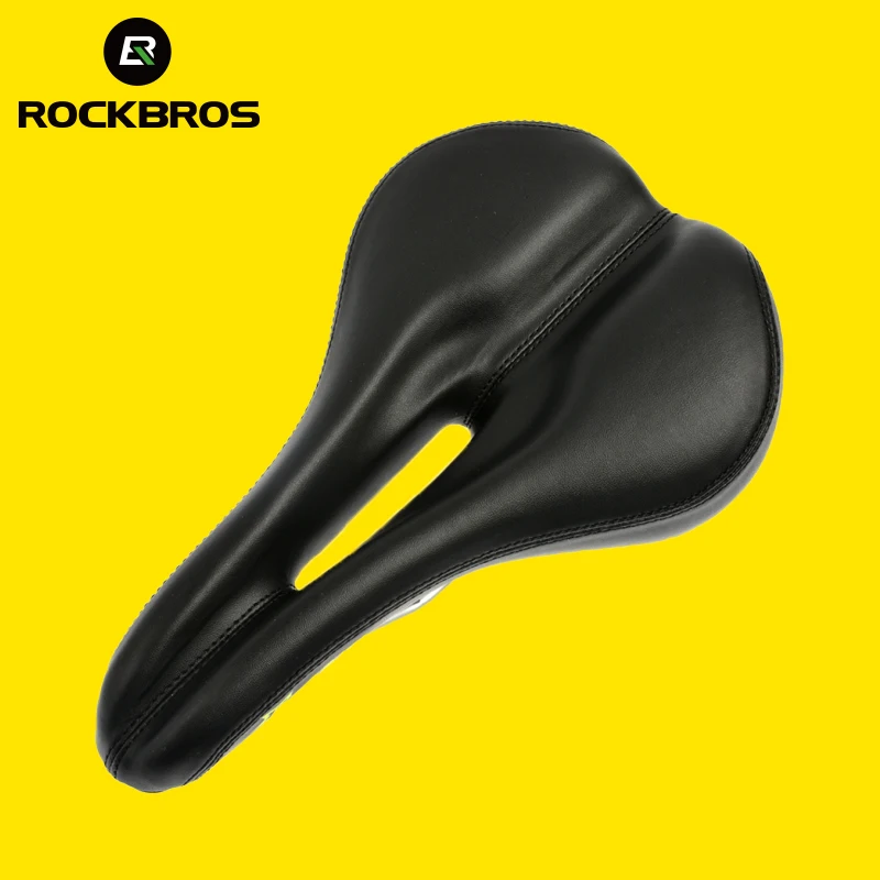 ROCKBROS искусственная кожа сталь рейку выдолбите дышащий гель мягкая подушка МТБ