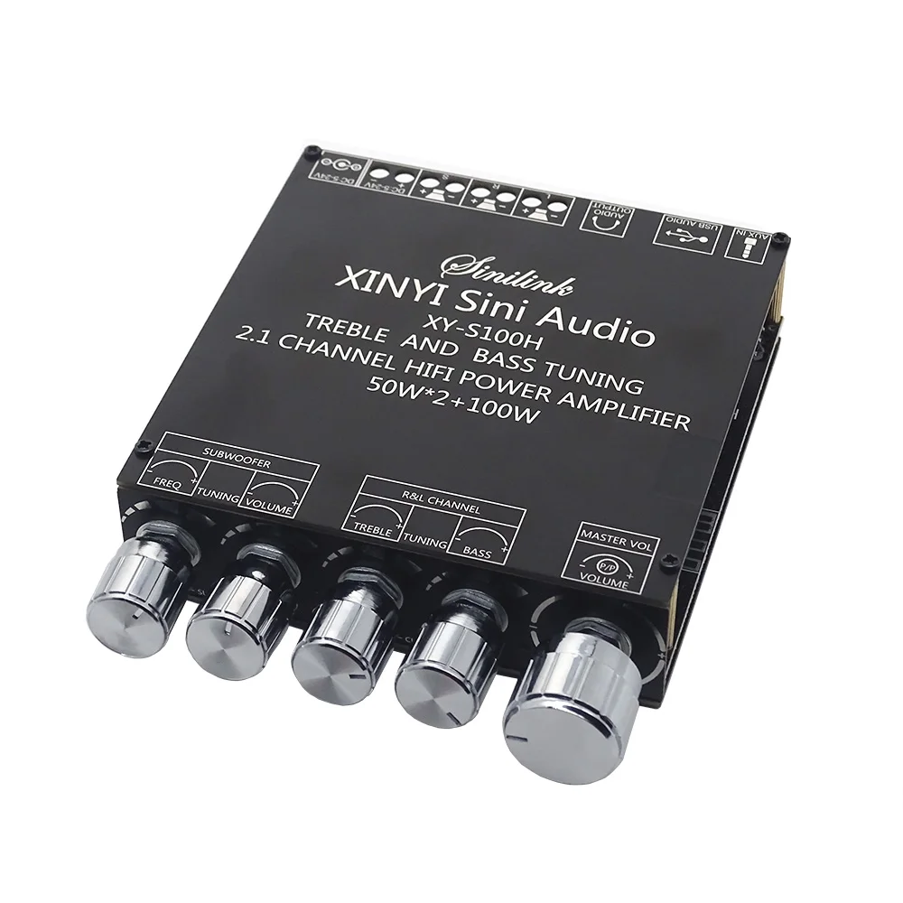 XY-S100H 2.1 channel Bluetooth audio power amplifier module TPA3116 high and low bass subwoofer for ZK-TB21 upgrade version 100W - купить по