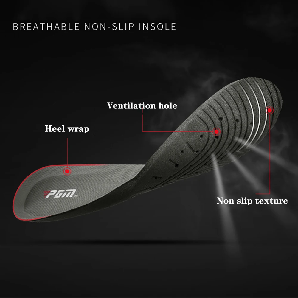 PGM Golf Shoes Men'S Comfortable Knob Buckle Waterproof Super Soft Microfiber Leather Fabric Sports Shoes Stud Anti-Slip XZ152